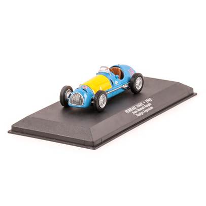 Ferrari 166 FL  #16 Juan Manuel Fangio 1949, bleu, scara 1:43 blister plastic, Magazine models