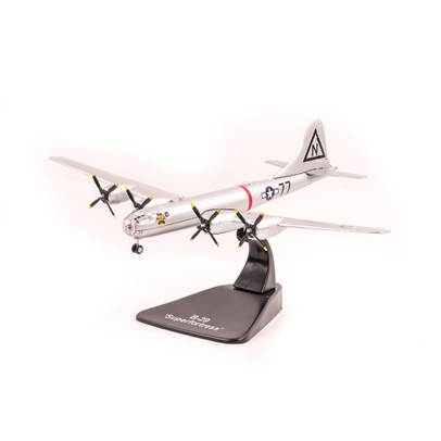 Boeing B-29 Superfortress, metalizat, macheta avion scara 1:144 - Bombers of WWII
