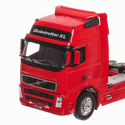 Volvo FH12 2012, macheta cap tractor scara 1:32, rosu, Welly