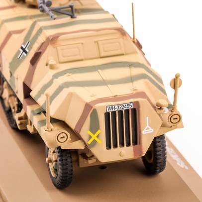 Sd.Kfz.4/1 Panzerwerfer 42 1940, macheta vehicul militar, verde camuflaj, scara 1:43, Atlas