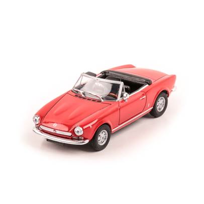 Fiat 124 Spider, macheta auto scara 1:43, rosu, Magazine models