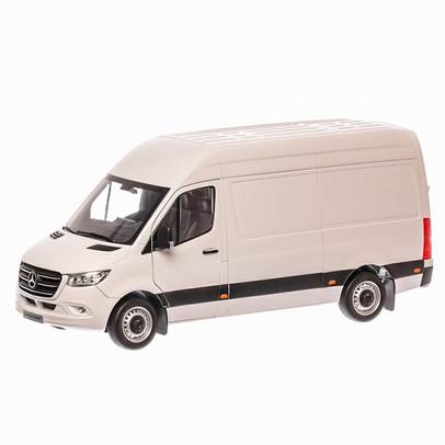 Mercedes Benz SPRINTER Van Third generation 2019, macheta van, scara 1:18, alb, Dealer Mercedes-Benz