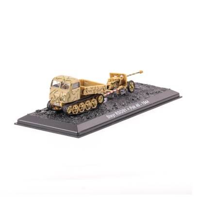 Panzer Steyr RSO 0/1 + PAK 40 Anti Tank Gun France Normandie 1944, macheta vehicul militar, camuflaj, Magazine Models