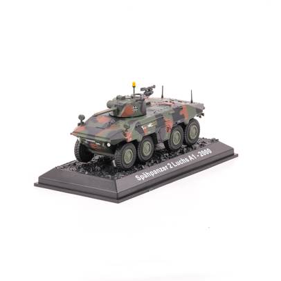 Macheta vehicul militar Spahpanzer 2 Luchs A1 2000, camuflaj verde, scara 1:72, Atlas