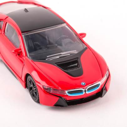 BMW i8 2015, macheta auto scara 1:43, rosu, Rastar