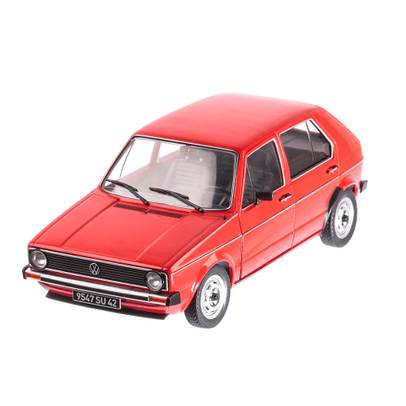 Volkswagen Golf I 1983, macheta auto scara 1:18, rosu, window box, Solido
