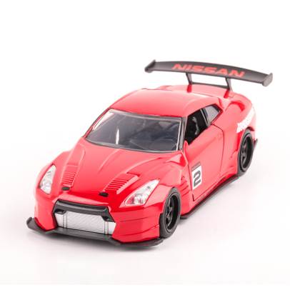 Nissan GT-R (R35) 2009 JDM Tuners, macheta auto scara 1:32, rosu, JADA