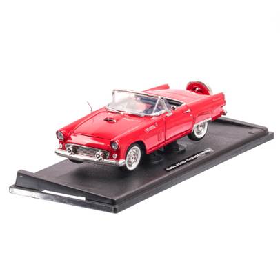 Ford Thunderbird Cabriolet 1956, macheta auto scara 1:18, rosu, window box, Motor Max