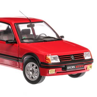 Peugeot 205 GTI 1.9 MK.1 1988, macheta auto scara 1:18, rosu, Solido