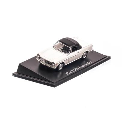 FIAT 1500 Cabriolet, macheta auto scara 1:43, gri, Magazine models