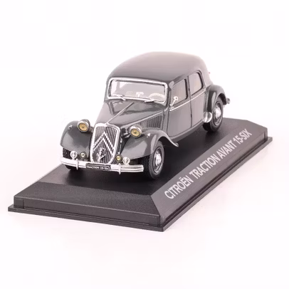 Citroen Traction Avant 15-six, macheta auto scara 1:43, gri, Magazine models