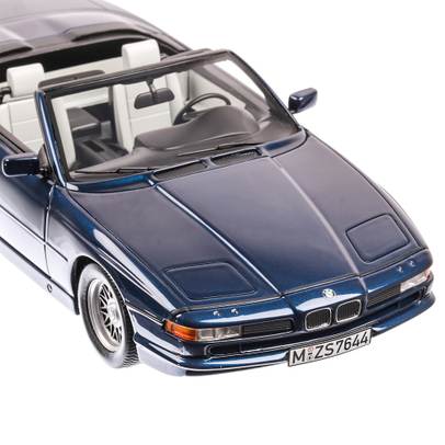 BMW 850i Cabriolet 1994, limited edition, macheta auto scara 1:18, albastru inchis, Schuco