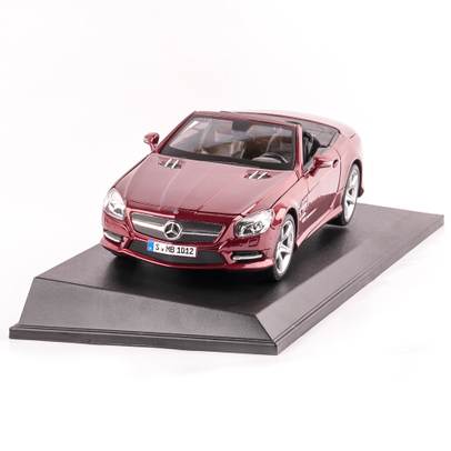MERCEDES BENZ SL 500 CABRIOLET, macheta auto scara 1:18, rosu, window box, Maisto