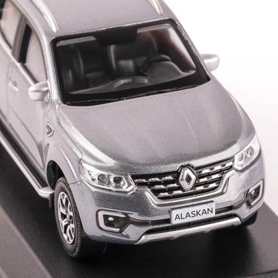 Renault Alaskan 2017, macheta auto scara 1:43, gri metalizat, Norev