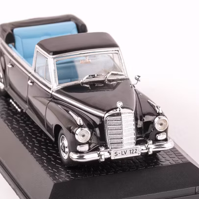 Macheta auto Mercedes 300 Landaulet 1963 scara 1:43 negru Magazine Models - Resigilat