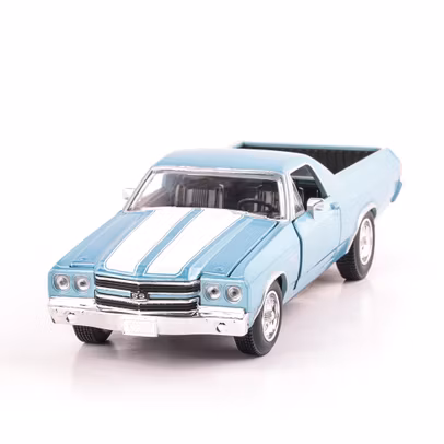 CHEVROLET CAMINO 1970, scara 1:24, bleu cu alb, window box, New Ray