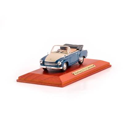 Wartburg 311-2 Cabriolet, 1956, macheta auto scara 1:43, alb cu albastru, Magazine models