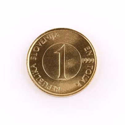 Bani de pe mapamond nr. 8 - 1 TOLAR SLOVENIA - 5 PIASTRI EGIPT