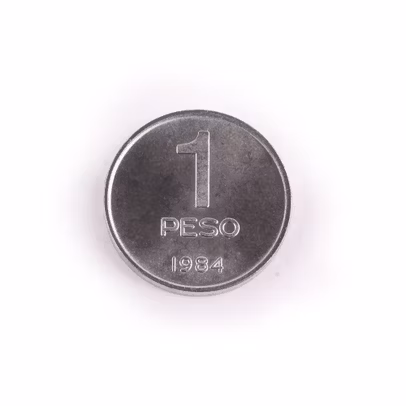 Bani de pe mapamond nr.11 - 25 de NGWEE ZAMBIA - 1 PESO ARGENTINA