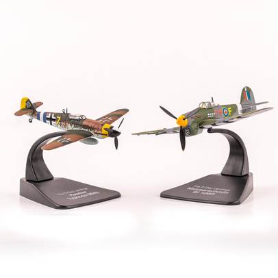 Messerschmitt BF109G & Hawker Typhoon Mk1b -  `DUELLING FIGHTE'