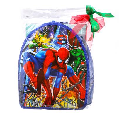 Pachet cadou Ghiozdan Spiderman + 4 carti