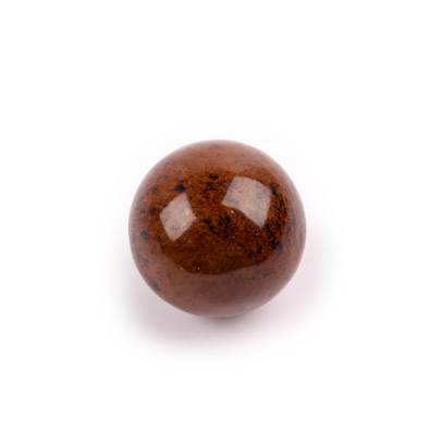 Cristale si pietre nr.18 - Obsidianul de mahon - mineralul