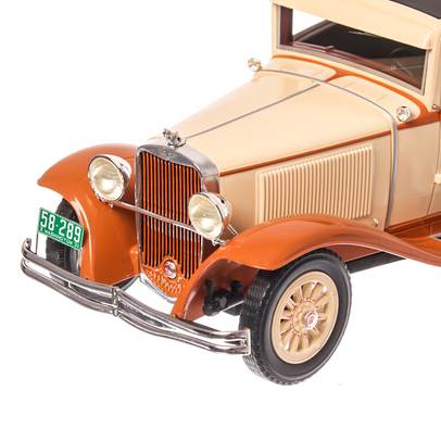 Dodge Eight DG Coupe 1931, macheta auto scara 1:18, bej cu maro deschis, BoS Models-4