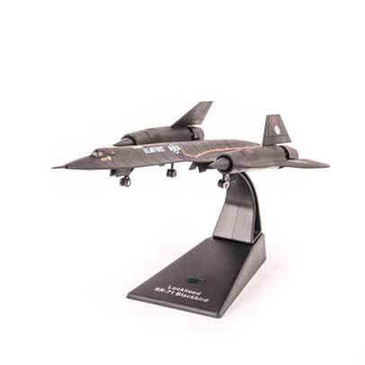 Macheta avion Lockheed SR-71 Blackbird U.S. Air Force 2003, scara 1:144, negru, Atlas