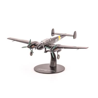 Macheta avion Messerschmitt BF 110 E-2 Luftwaffe 1942, scara 1:72, negru, Atlas 