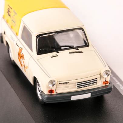 Trabant 1.1 Pick-up, macheta auto scara 1:43, crem cu galben, DDR AUTO COLLECTION-3