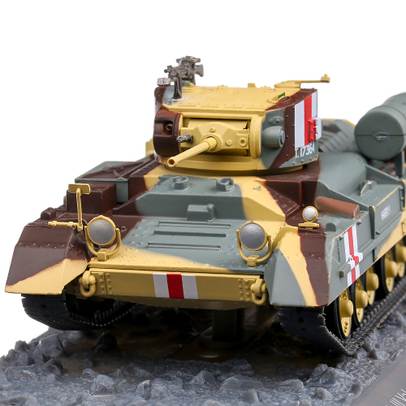 Infantry Tank Mk.III Valentine II 1941, macheta vehicul militar scara 1:43, maro cu gri, Atlas