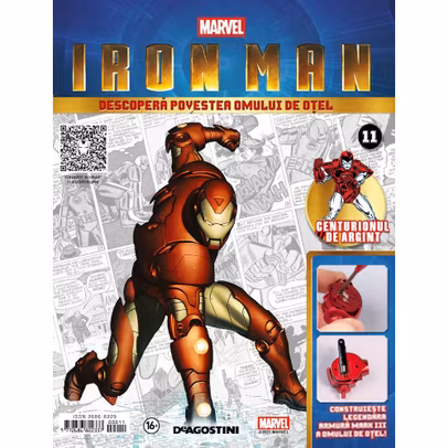 Macheta Iron Man Mark III Nr 11 DeAgostini articulatie umar drept
