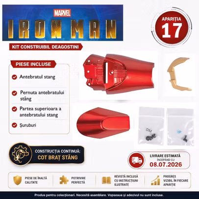 Macheta Iron Man Mark III Nr 17 DeAgostini antebrat stang