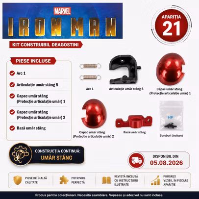 Macheta Iron Man Mark III Nr 21 DeAgostini articulatie umar stang