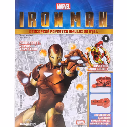 Macheta Iron Man Armura Mark III Nr. 5 Kit Construibil DeAgostini