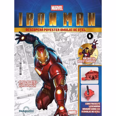 Macheta Iron Man Armura Mark III Nr. 6 DeAgostini articulatie brat drept