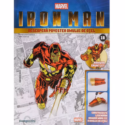 Macheta Iron Man Mark III Nr 18 DeAgostini articulatie incheietura mainii stangi