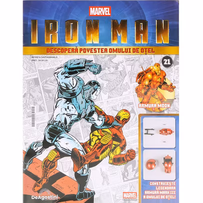 Macheta Iron Man Armura Mark III Nr 20 DeAgostini articulatie umar stang