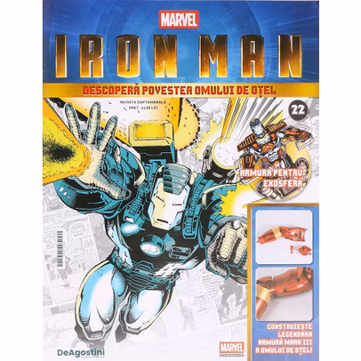 Macheta Iron Man Mark III Nr 21 DeAgostini articulatie umar stang