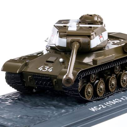 IS-2 TANK 1943 (NC-2), macheta vehicul militar scara 1:43, verde, Atlas