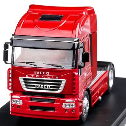 Iveco Stralis 2014, scara 1:43, rosu metalizat, Ixo