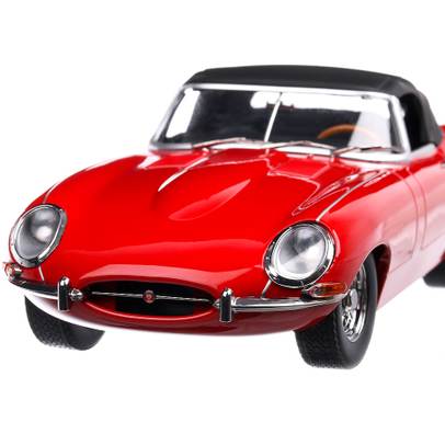 Jaguar E-Type Cabrio Softtop series I Lhd 1961, macheta auto scara 1:18, rosu, KK Scale