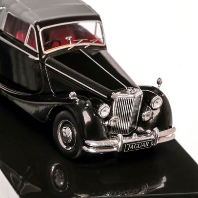 Jaguar Mk V 3.5 litri drophead coupe RHD 1950, macheta auto, scara 1:43, negru, IXO-3