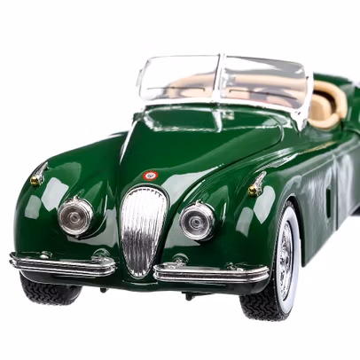 Macheta auto Jaguar XK 120 Roadster 1951, scara 1:24, verde, Bburago