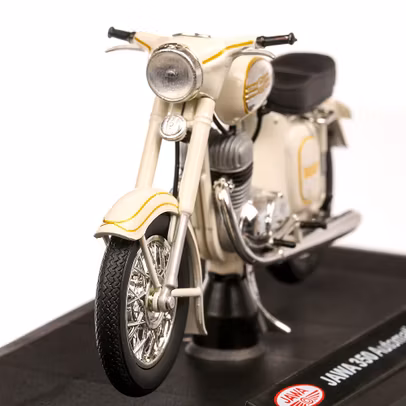Jawa 350 Automatic 1966, macheta motocicleta, scara 1:18, alb, Abrex