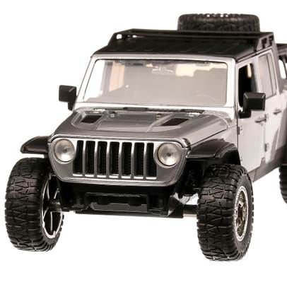 Jeep Gladiator Fast & Furious 9 2019, macheta SUV, scara 1:24, argintiu cu negru, Jada