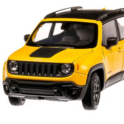Jeep Renegade Trailhawk 2018, macheta auto, scara 1:24, galben, Welly