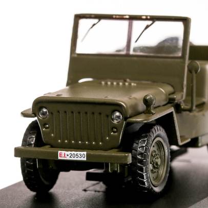 Jeep Willys Carabinieri 1947, macheta suv scara 1:43, verde olive mat, Magazine Models