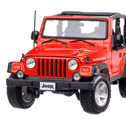 Jeep Wrangler Rubicon Mk.II 2004, macheta suv scara 1:18, rosu, Maisto