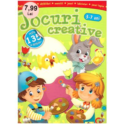 Jocuri creative - Carte cu activitati pentru copii intre 3 si 7 ani